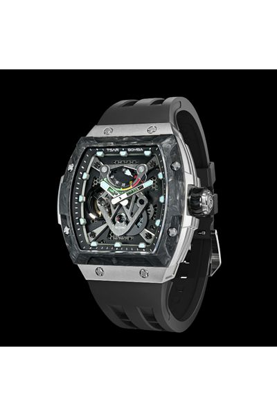 Tsar Bomba Men's Automatic Black Dial Watch - TB8216TF-01