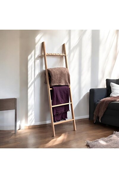 Emir & Co. Dekoratif Ahşap Battaniye Merdiveni 150 Cm, Modern Ev Dekorasyonu ...