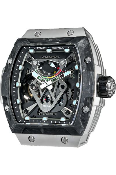 Tsar Bomba Men's Automatic Black Dial Watch - TB8216TF-01