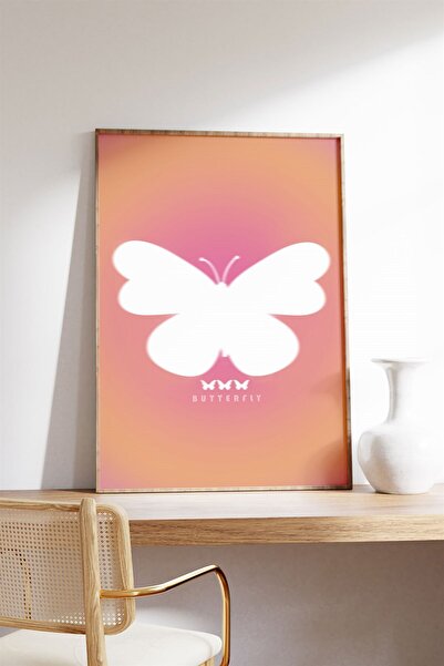 Buka Shops Butterfly Tablo, Poster - Çerçevesiz