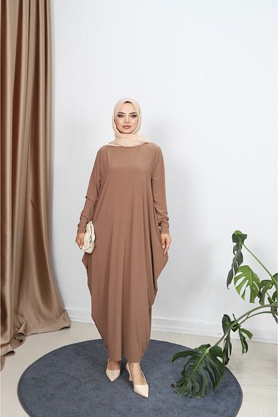 NİSUM MODA Bat Sleeve Dress