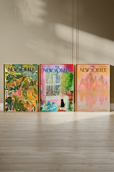 Buka Shops The New Yorker 3-Piece Painting, Set de postere - fără cadru