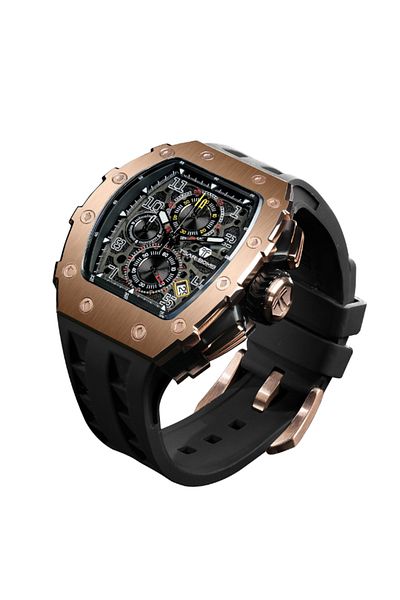 Tsar Bomba Men's Analog Black Dial Watch - TB8204Q-35
