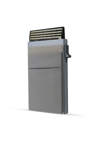 INNOVIO Portofel Pop-up pentru carduri INNOVIO® cu protectie RFID, Cardholder, Capacitate 7 carduri, Gri