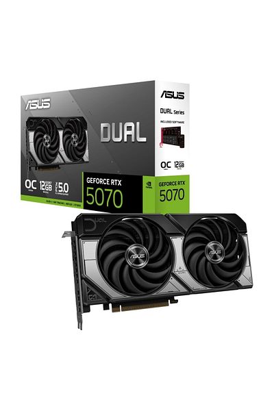 ASUS Dual Geforce Rtx 5070 12Gb Oc Edition Dual-Rtx5070-O12G Gddr7 192Bit Gaming Graphics Card
