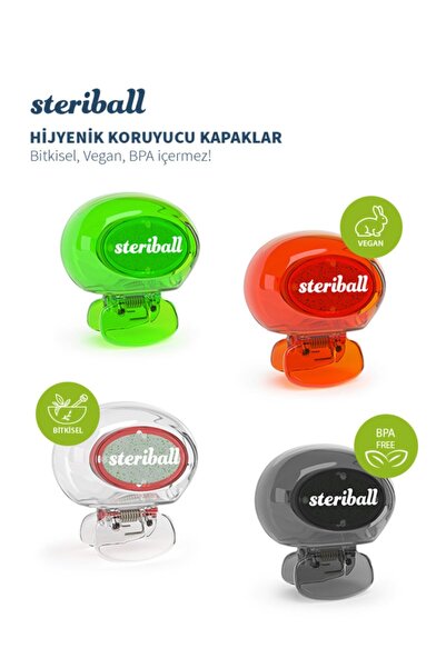 Steriball Hijyenik Diş Fırçası Koruma Kabı 4'lü