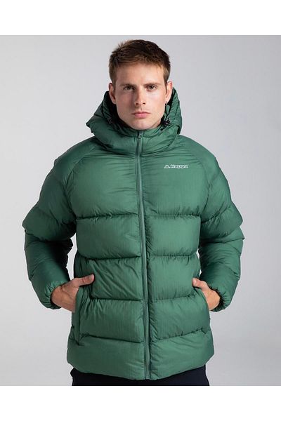 Kappa Logo 365 Syaro Men's Green Regular Fit Puffer Jacket