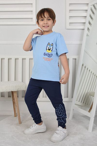 ZUZUNGA Basketball L24 Printed T-Shirt-Sweatpants Children's Set 3-10 Years