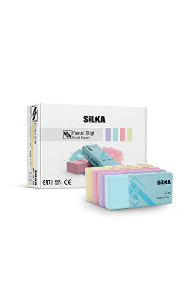 Silka Pastel Silgi - 4 Renk (30'LU KUTU)