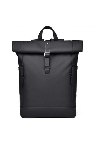 OBRALIX Rucsac multifuncțional pentru laptop, impermeabil, durabil, business, elegant, negru
