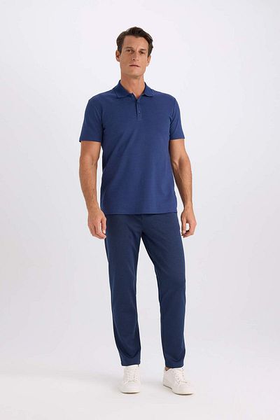 DeFacto Slim Fit Slim Fit Short Sleeve Cotton Basic Plain Polo T-Shirt M6609Az20Sp