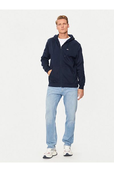 Tommy Hilfiger Φούτερ Tjm Reg S Flag Zip Thru - Άνετο και σχέδιο με φερμουάρ