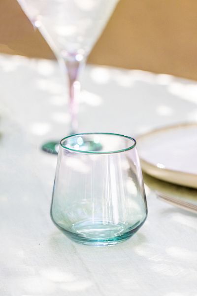 Rakle Marseille Set of 4 Whiskey Glasses Pink-Green 345 Cc