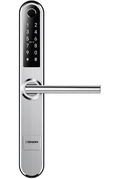 Xenon Smart X8057 Silver Smart Door Lock with Fingerprint Touch Password Entry