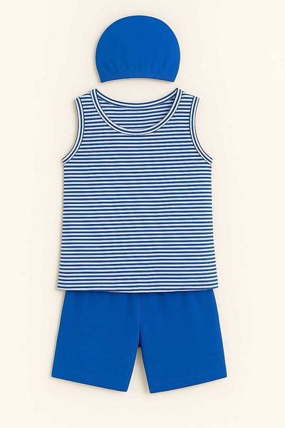My Kids Wear Three Piece Girls' Short Shorts Swimsuit