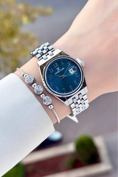 Daniel Klein Kadranı Mavi Kordonu Rose Renk Ayarlanabilir Kordonlu 30 Mm Kadı...