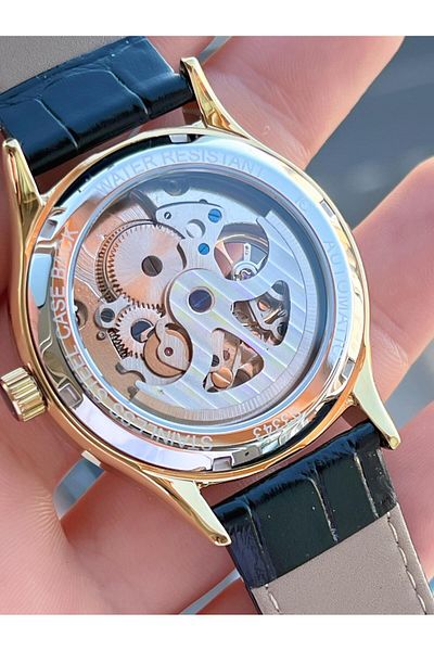 Ferrucci Gold Color Full Automatic Special Series 30 Mt Water Resistant Wind up Automatic Men Wrist Watch