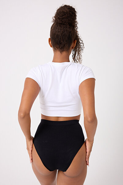 FOREVER MORE 5’li Dikişsiz Kadın Yüksek Bel Bato Slip Külot