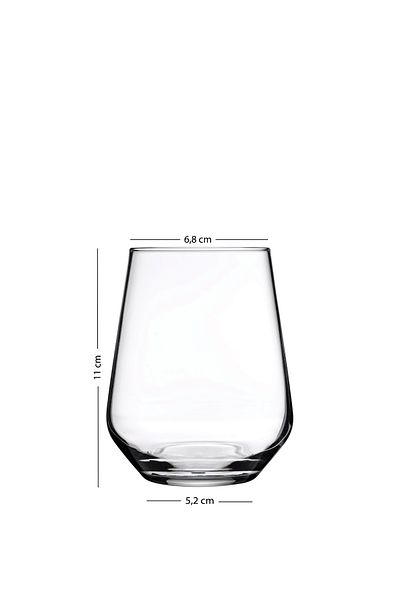 Rakle New Iconic 4-Piece Water Cup Set Amber 425 Cc