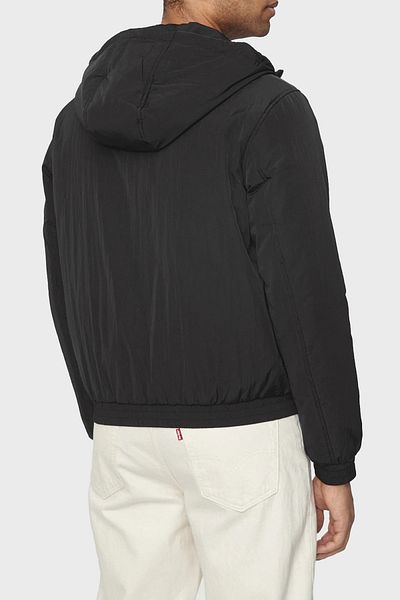 Calvin Klein Pánsky kabát - Logo, Nastaviteľná kapucňa, J30J325596BEH