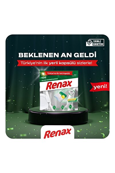 RENAX Bulaşık Makinesi Kapsülü Hepsi Bir Arada 33 Lü X 3 Adet