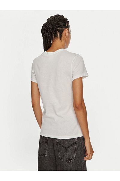 Calvin Klein Crew Neck Plain Black Women's T-Shirt K20K 208061 Yaf