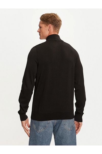 Calvin Klein Men's Black Hooded Collar Sweater - K10K 113748 Beh
