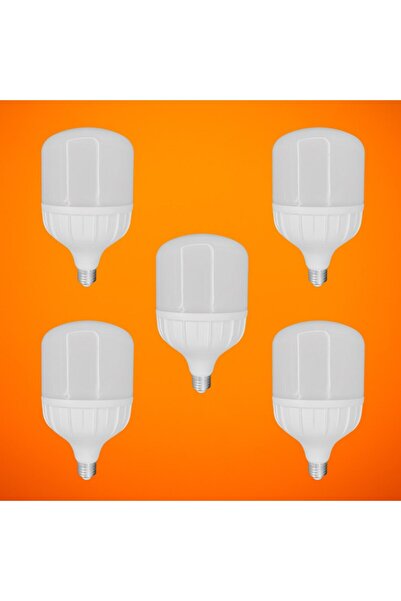 Huzur Elektrik Chn 5'li Paket 30w Büyük Boy 6500K Beyaz Işık E27 Led Tasarruflu Ampül
