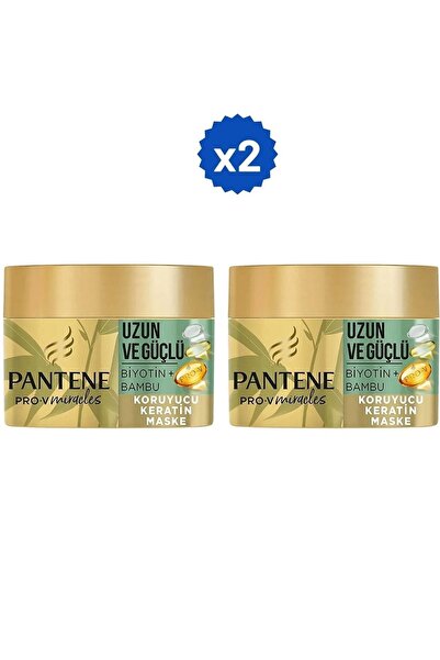 Pantene Koruyucu Keratin Maske 160 Ml Biyotin+bambu Uzun Ve Güçlü X2 Adet