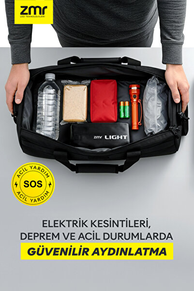 ZMR Light Tube Led Güneş Enerjili Şişirilebilir Tüp Işık 4000mAh Outdoor 24 saat Kamp & Acil Durum Işığı