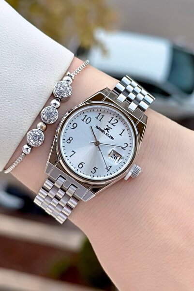 Daniel Klein Metalik Renk 2 Yıl Garantili 30 Mm Kadın Kol Saati Ve Bileklik