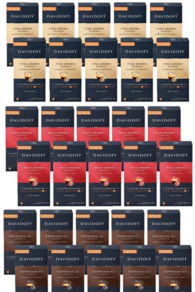 Davidoff Nespresso Compatible Mix Capsule Coffee Set 30X10 Pieces