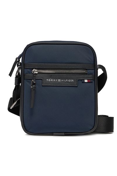 Tommy Hilfiger Men's Brand Logo Adjustable Shoulder Strap Stylish Looking Dark Blue Shoulder Bag Suitable for Daily Use