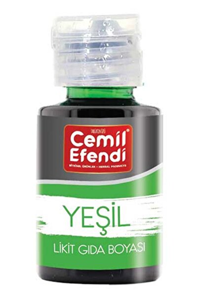 Cemilefendi Yeşil Sıvı Gıda Boyası Su Bazlı Likit 50ml Doğal Renklendirici