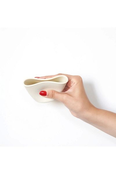 Babyjem Silicone Cup + Silicone Feeding Spoon Ecru Silicone Baby Feeding Set