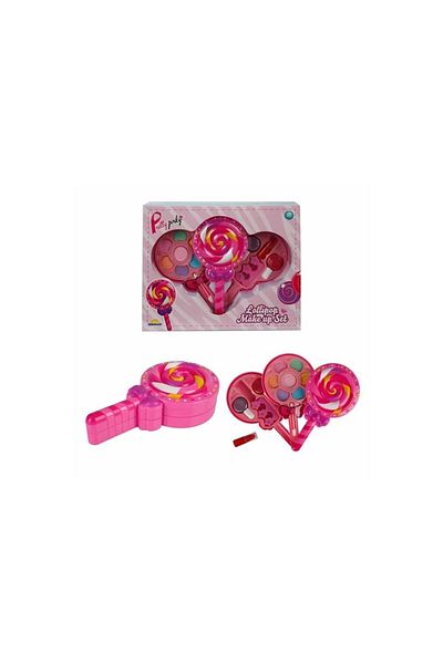 Sunman Pretty Pink Lollipop Shaped 2 Layer Makeup Beauty Set S00002598