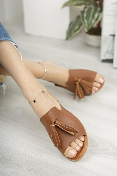 Moda Frato Γυναικείες παντόφλες Modafrato με φούντες για εξωτερικούς και εσωτερικούς χώρους