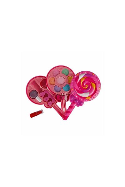 Sunman Pretty Pink Lollipop Shaped 2 Layer Makeup Beauty Set S00002598