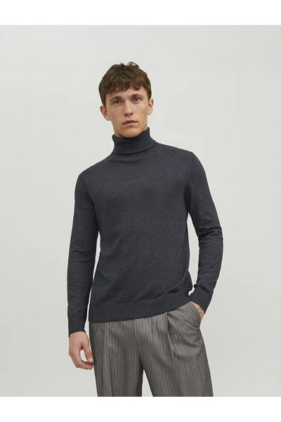 Jack & Jones Ανδρικό πουλόβερ 12157417-σκούρο γκρι
