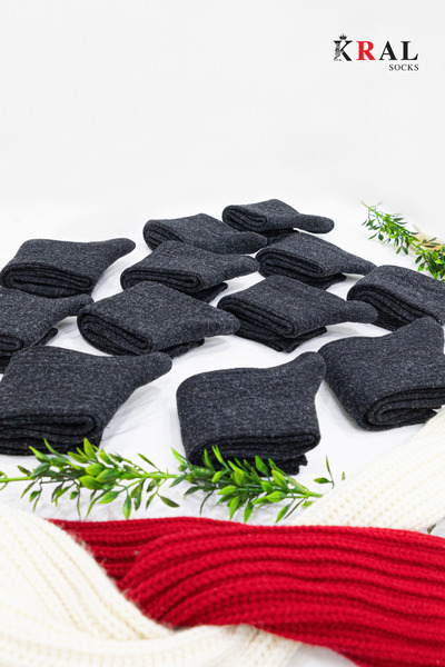 Miss Lana Ladies Socks Чорапи (12 чифта) Зимни вълнени чорапи Агнешка вълна (специална агнешка вълна) Термични характеристики за жени