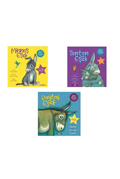 Beta Kids Yayınları Paytak Eşek-Minnoş Eşek-Tonton Eşek Hikaye Kitapları