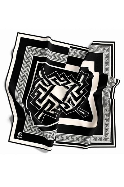 VİOLLA Γυναικείο κασκόλ Twill Μαύρο