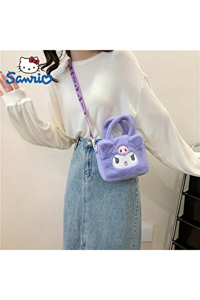 bundle island Kuromi Figürlü Küçük Boy Peluş El Ve Omuz Çantası ( 15cm*14cm) ...