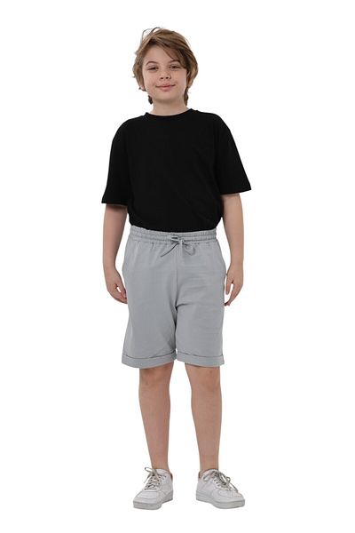 ERDEM KIDS Male Child Basic Cotton Combed Double Leg Pocket Shorts