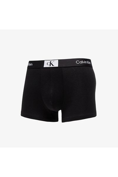 Calvin Klein Pánske signované čierno-bielo-sivé boxerky s elastickým pásom 000nb3528a-6h3