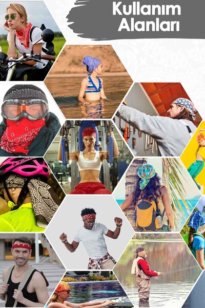 Modabutik F52 Kadın Hardal Sarısı Beyaz Evra Desenli 50x50 Bandana Hyl Dg0959-22