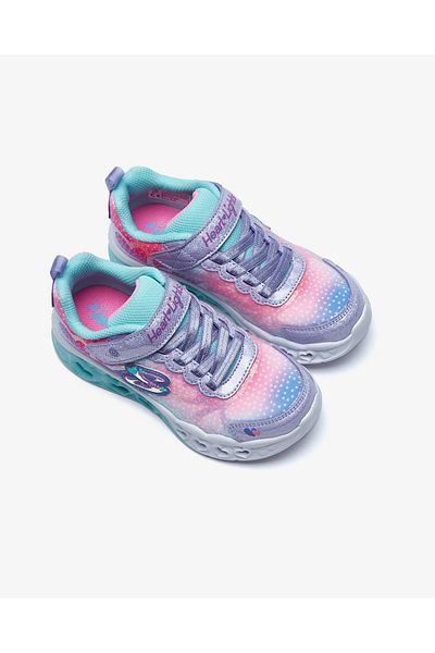 SKECHERS 302315L Flutterheart Blue Girl's Lighted Sneakers