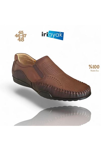 İriayak Large Size Double Genuine Leather 45-46-47-48