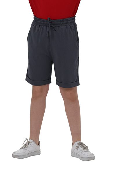 ERDEM KIDS Male Child Basic Cotton Combed Double Leg Pocket Shorts