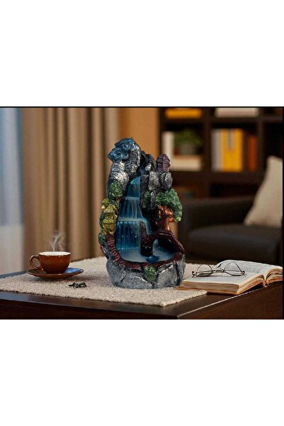 Şirin Hediyelik Köprülü Şelale Dağ Geri Akışlı Model Tütsülük